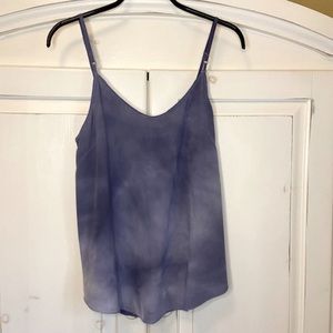 Wilfred Silk Tie Dye Periwinkle Blue Camisole